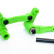 Тюнинг зеленая усиленная рулевая трапеция Remo Hobby Mmax и EX3 1/10 — RP1962-green, фото 1