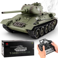 Радиоуправляемый танк Heng Long Russia T34-85 масштаб 1:16 2.4G — 3909-1 V7.0